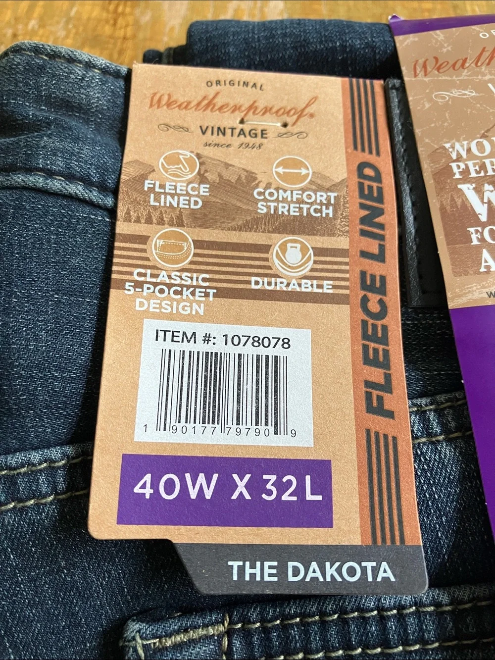 Weatherproof The Dakota Men's Dark Blue Jeans